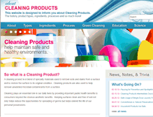 Tablet Screenshot of aboutcleaningproducts.com